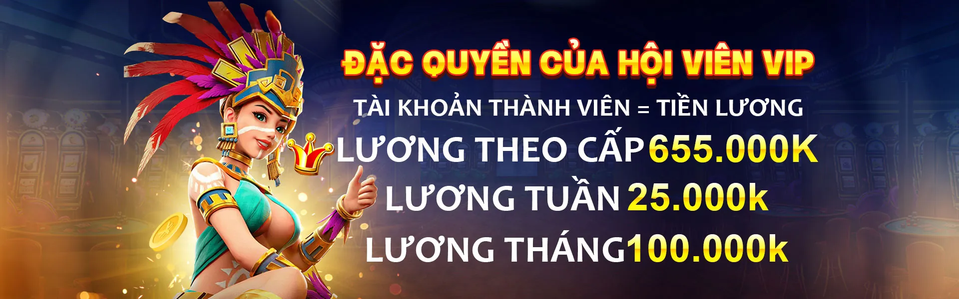 Thành viên VIP 100vip tận hưởng đặc quyền cá cược trực tuyến cao cấp